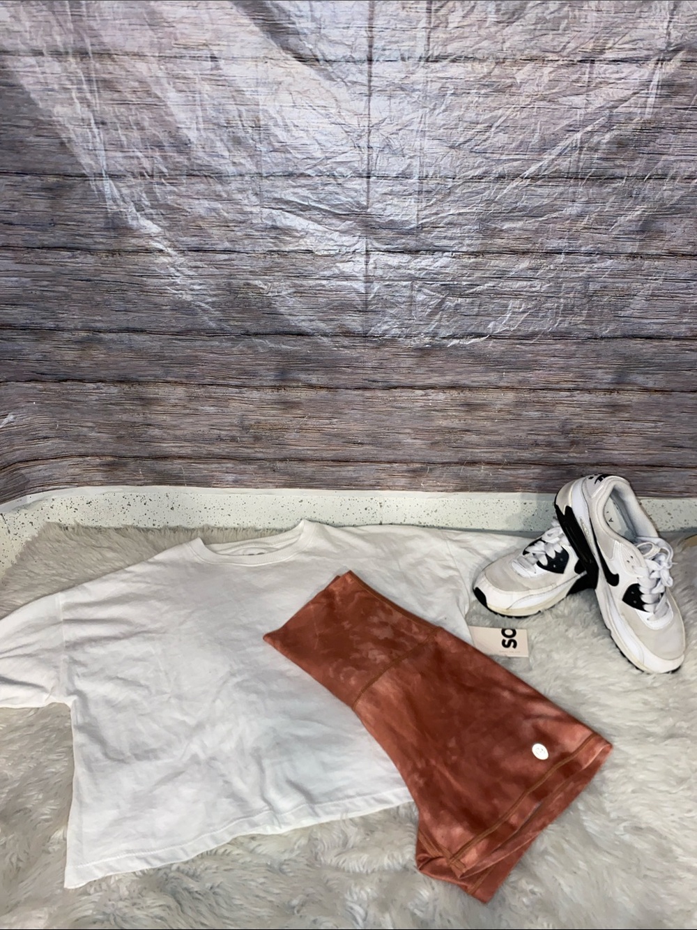Gilly Hicks Rust Tie-Dye Womens Athletic Shorts